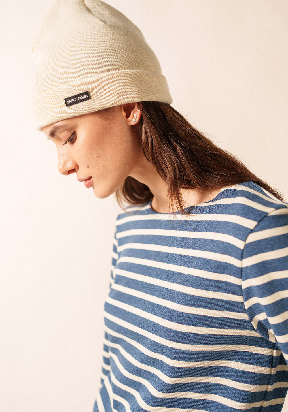 Bonnet de quart uni - en laine (ECRU)