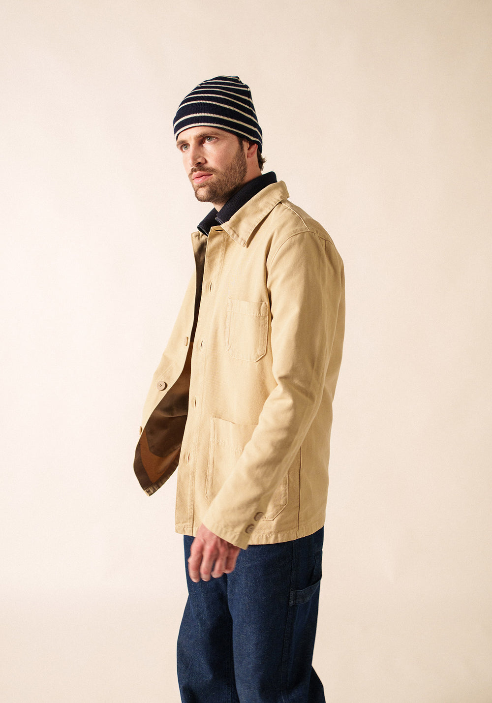 Bonnet de quart (MARINE/ECRU)