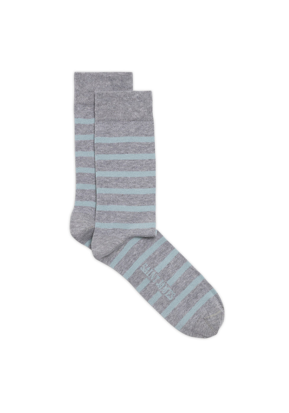 Chaussettes rayées (PERLE CHINE/CELESTE CLAIR)