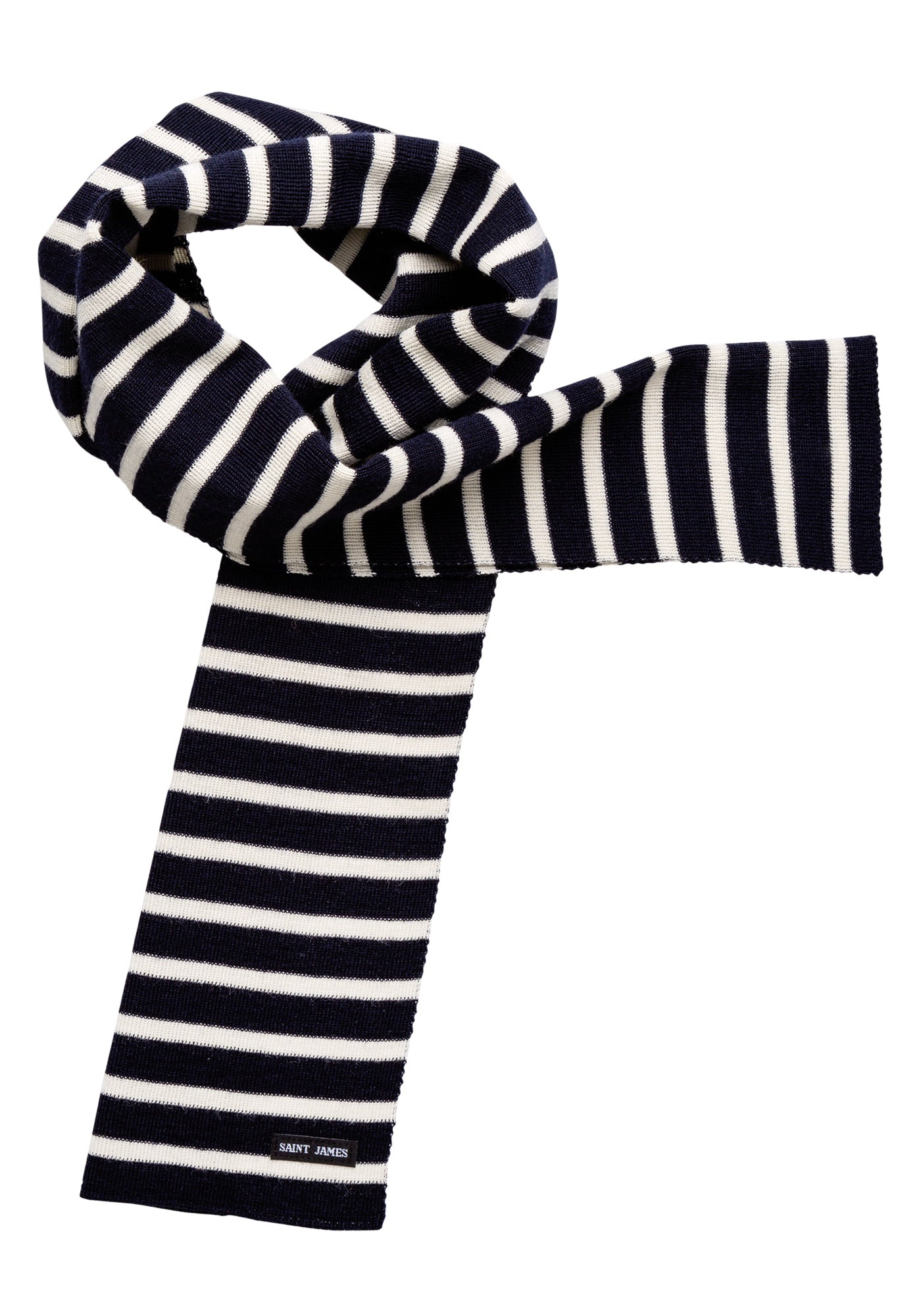 Echarpe rayée Scarf - en laine (MARINE/ECRU)