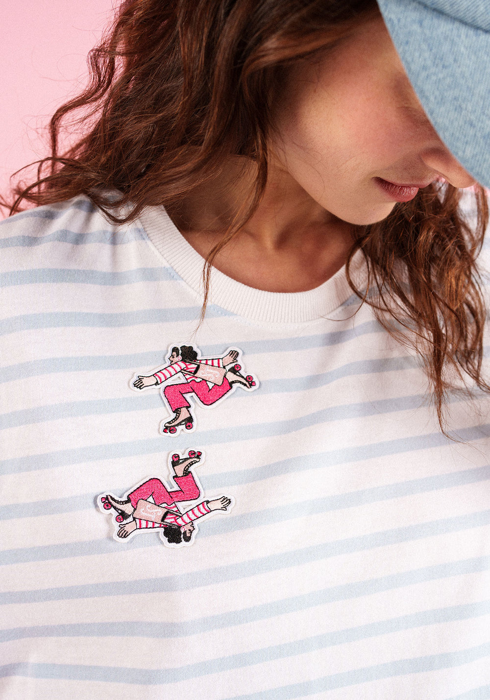 Ecusson thermocollant - Femme à roller (MULTICO)