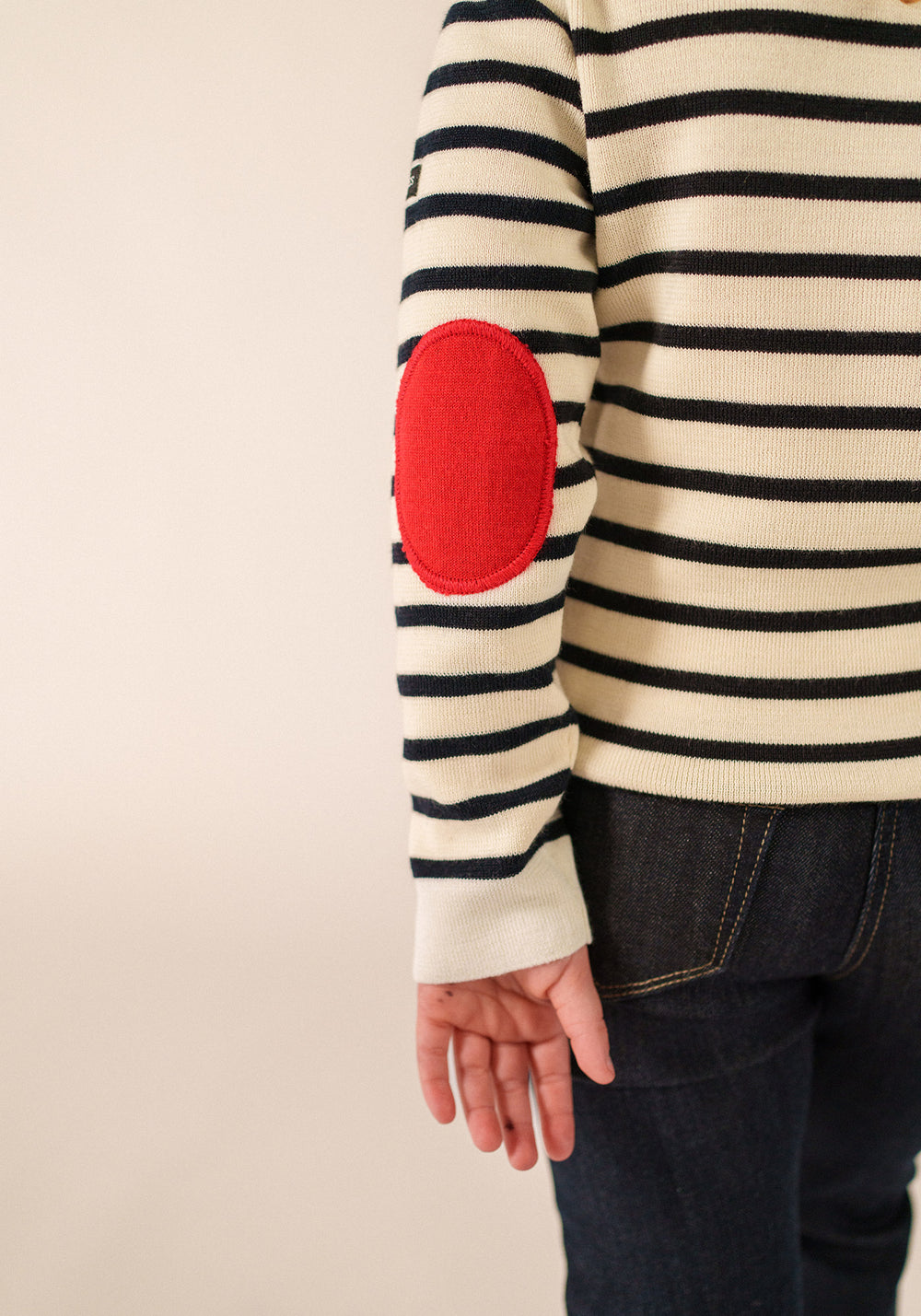 Pull Brégançon Pop enfant (ECUME/NAVY/TULIPE)