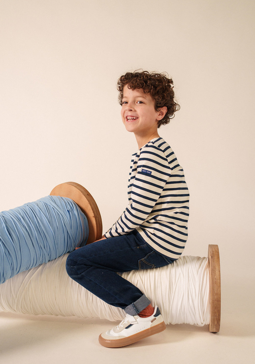 Marinière Méridien enfant (ECRU/MARINE)