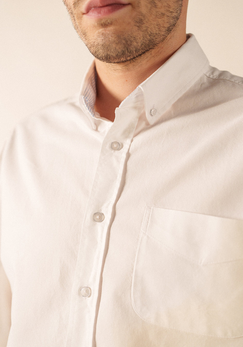 Chemise manches longues Amboise - en coton (BLANC)