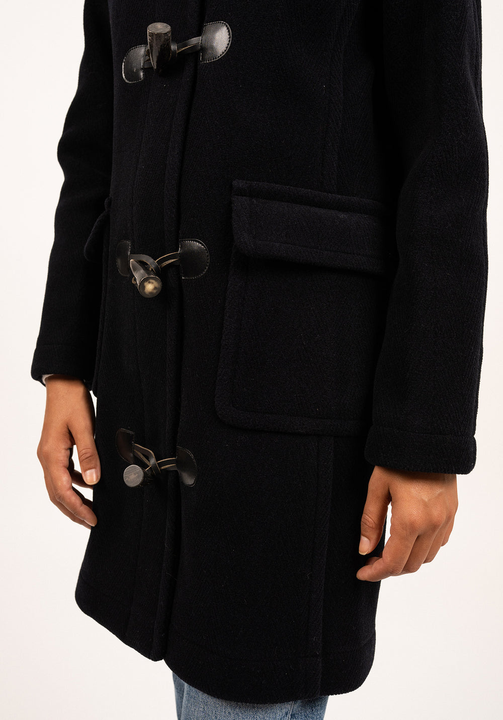 Duffle-coat Venus - en drap de laine (NAVY)