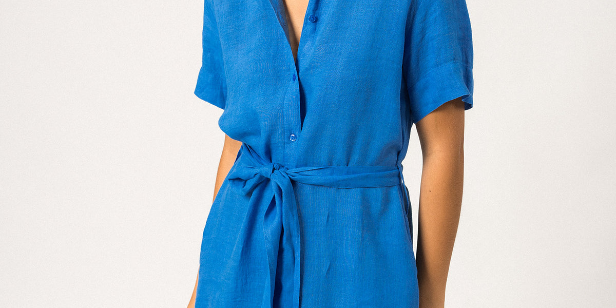 Robe chemise lin femme | SAINT JAMES site officiel