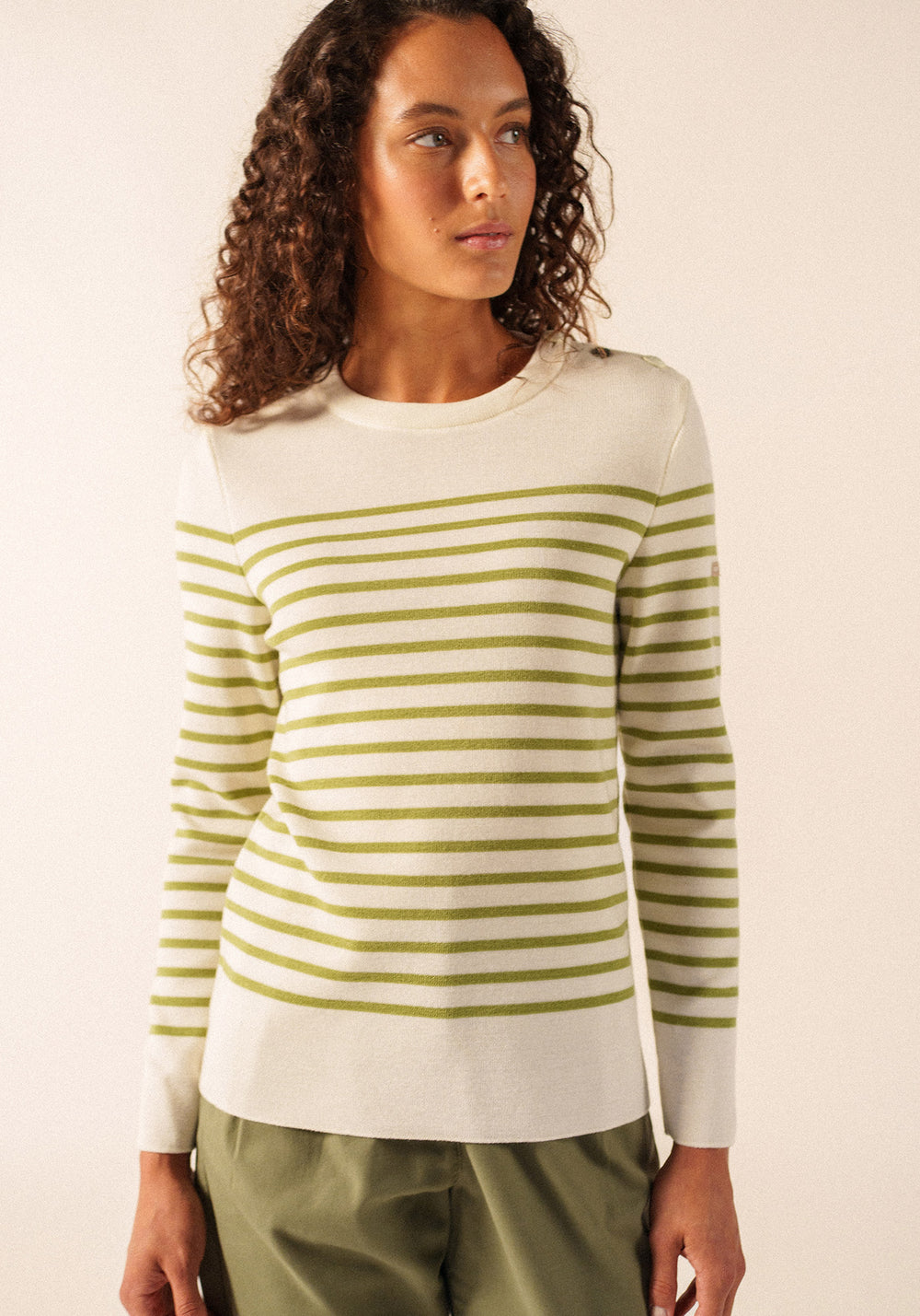 Pull marin Brégançon (BLANC/OIL)