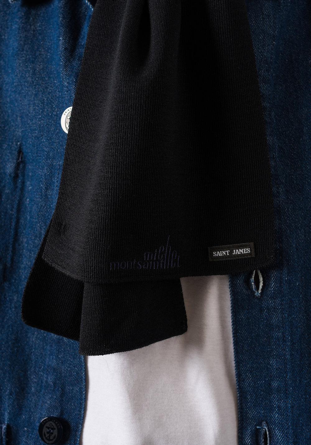 Echarpe x le Mont Saint-Michel (NAVY)