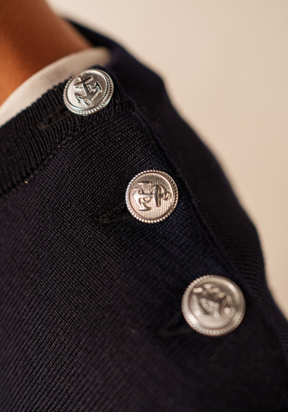 Robe pull Grande Marée - en laine (NAVY)