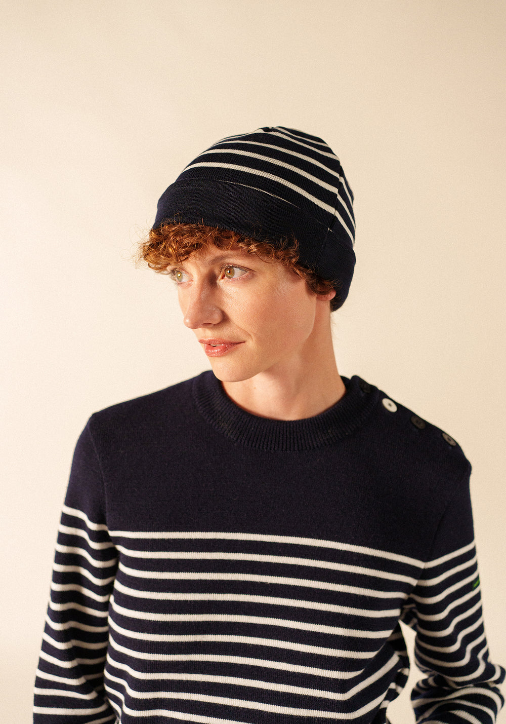 Bonnet phosphorescent - en laine (NAVY/PHOSPHORESCENT)