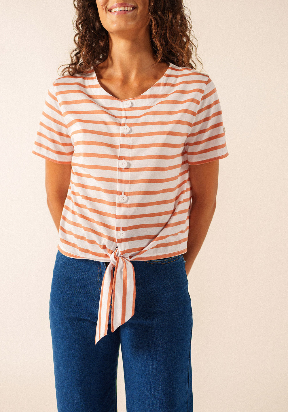 T-shirt Mistral (NEIGE/ARGILE)