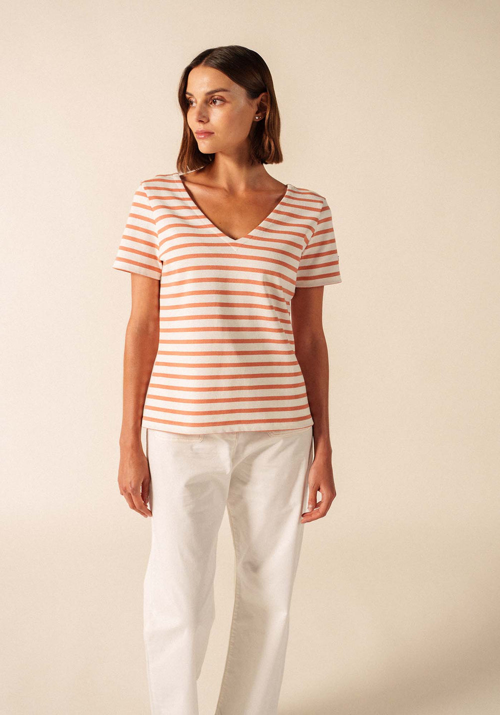 T-shirt Agon (NEIGE/ARGILE)