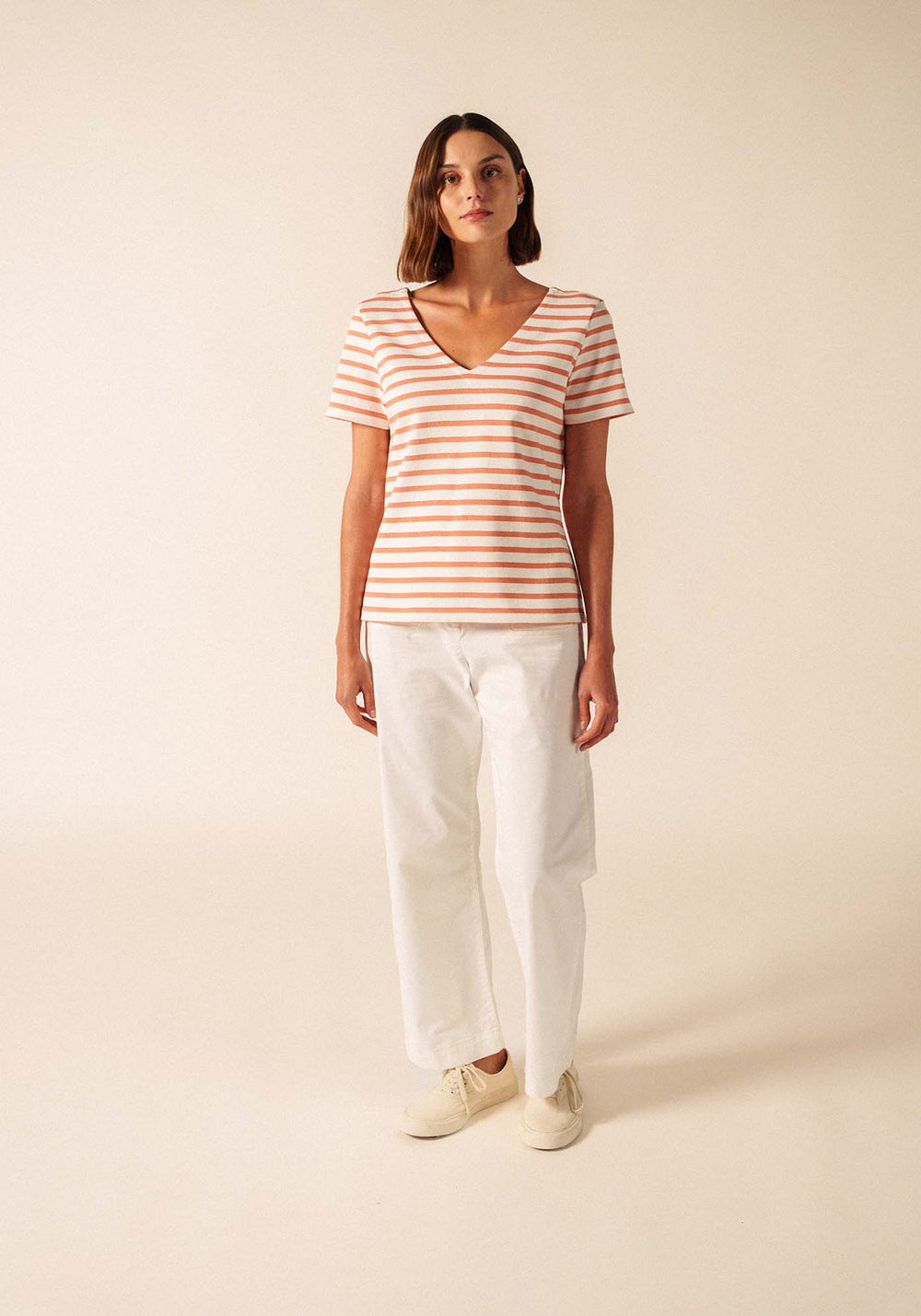 T-shirt Agon (NEIGE/ARGILE)