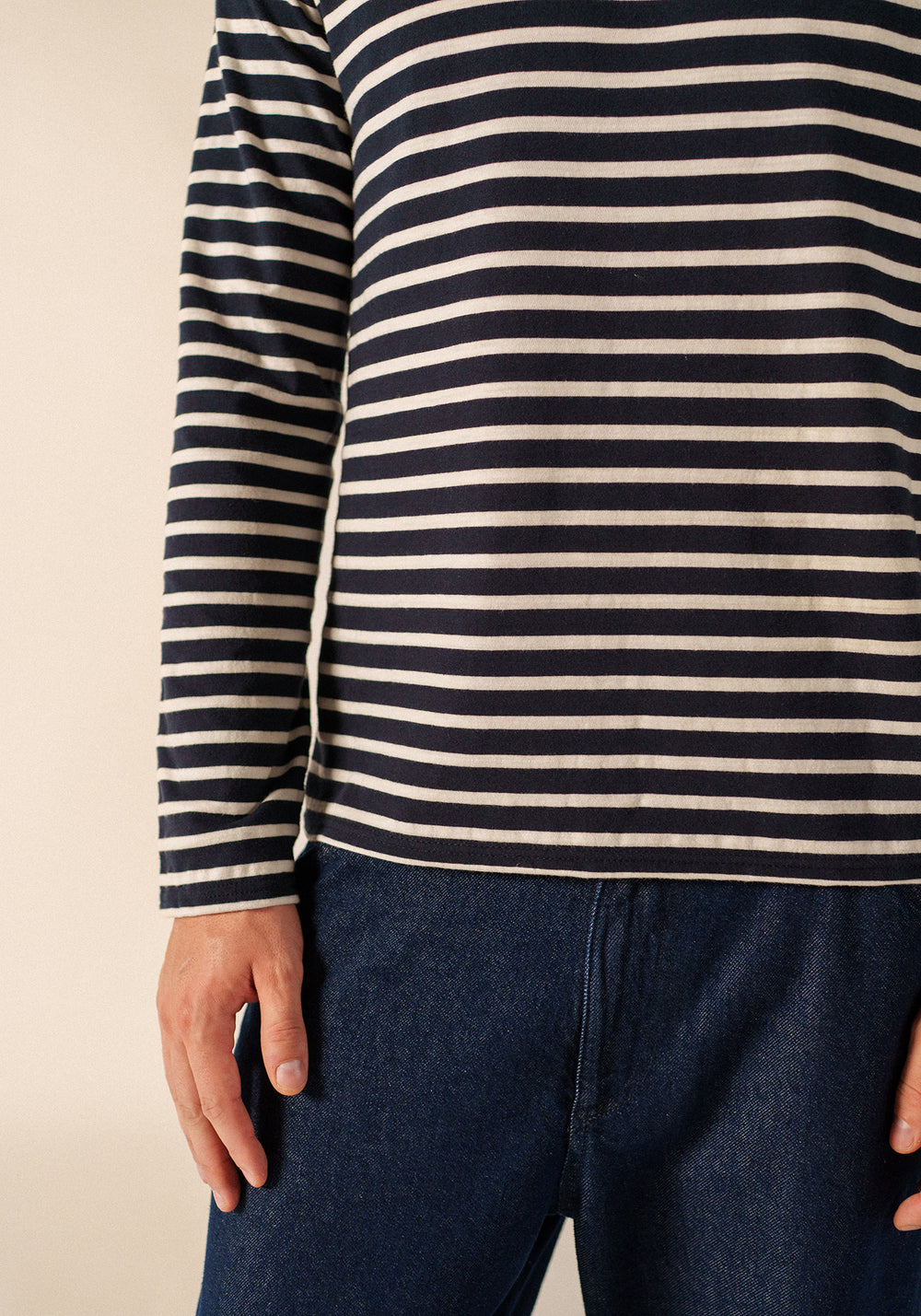 Marinière Minquiers Phospho - en coton (NAVY/PHOSPHORESCENT)