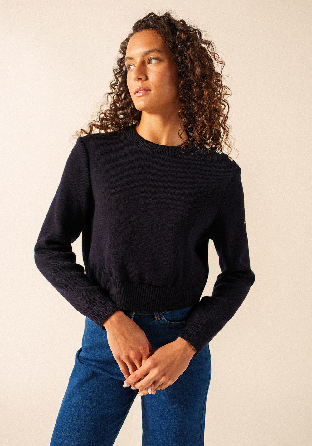 Pull Cancale Crop (NAVY)
