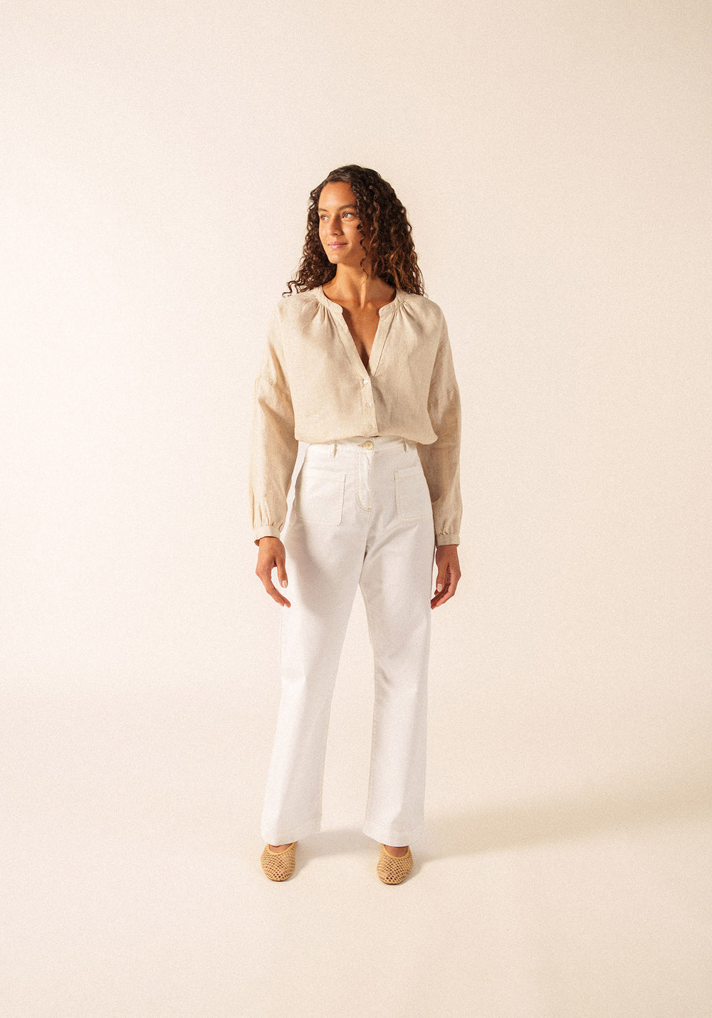 Chemise Charlotte (BLANC/EXPRESSO)