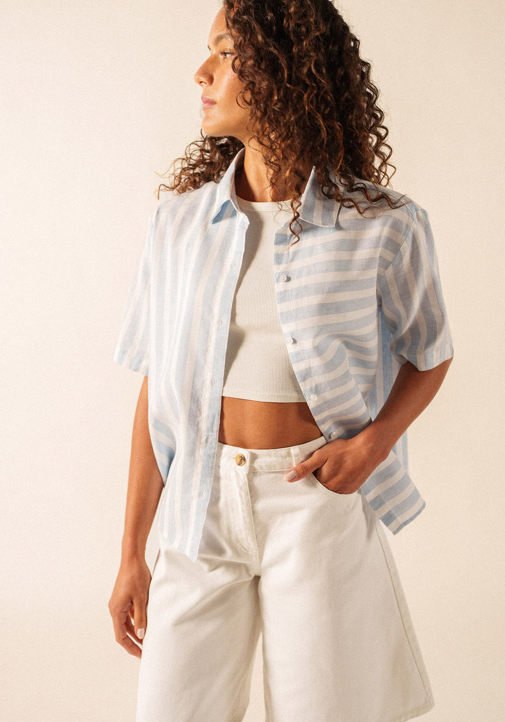 Chemise Alma (BLANC/BLEU)