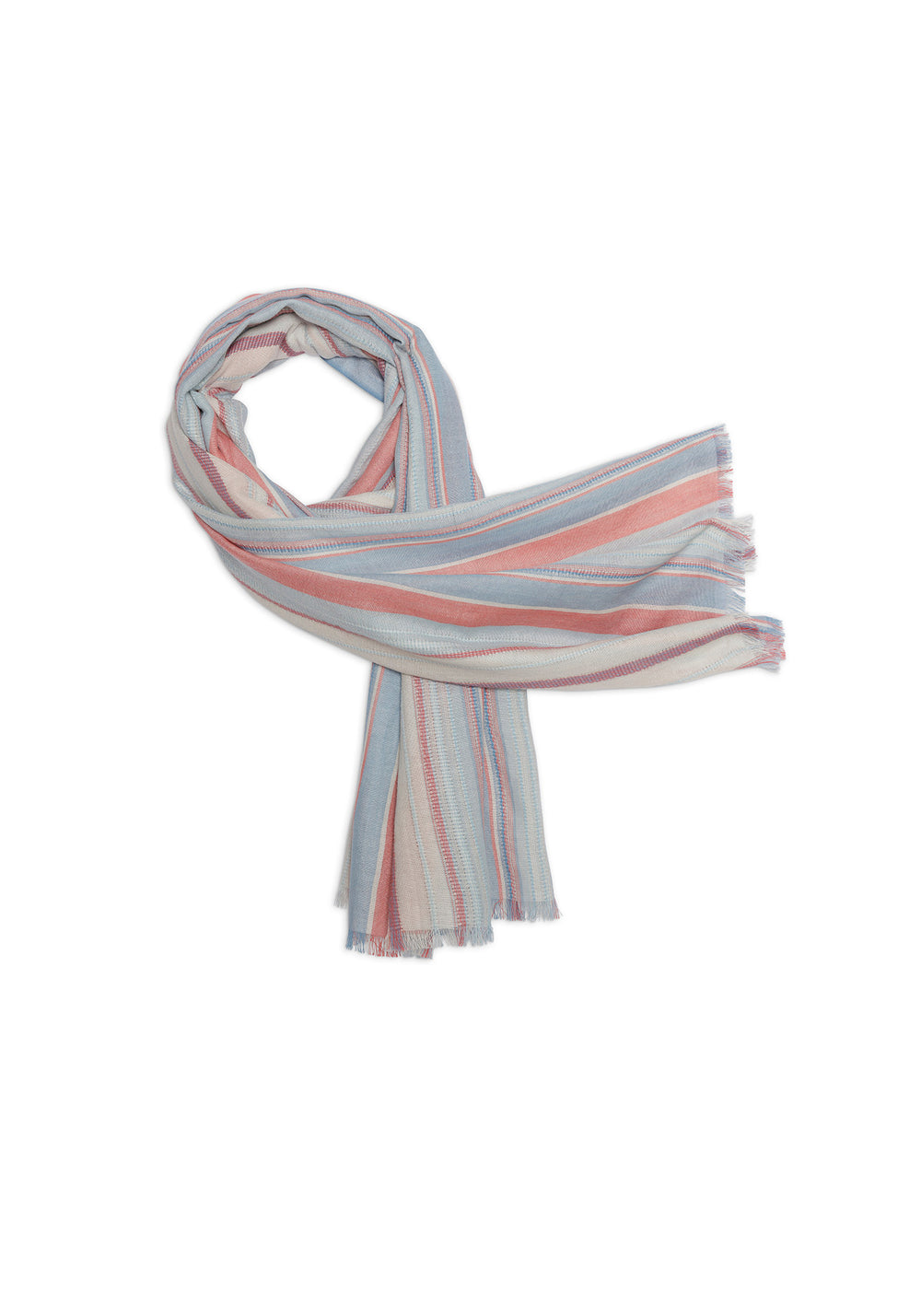 Foulard rayé multicolore (TERRES MELEES)