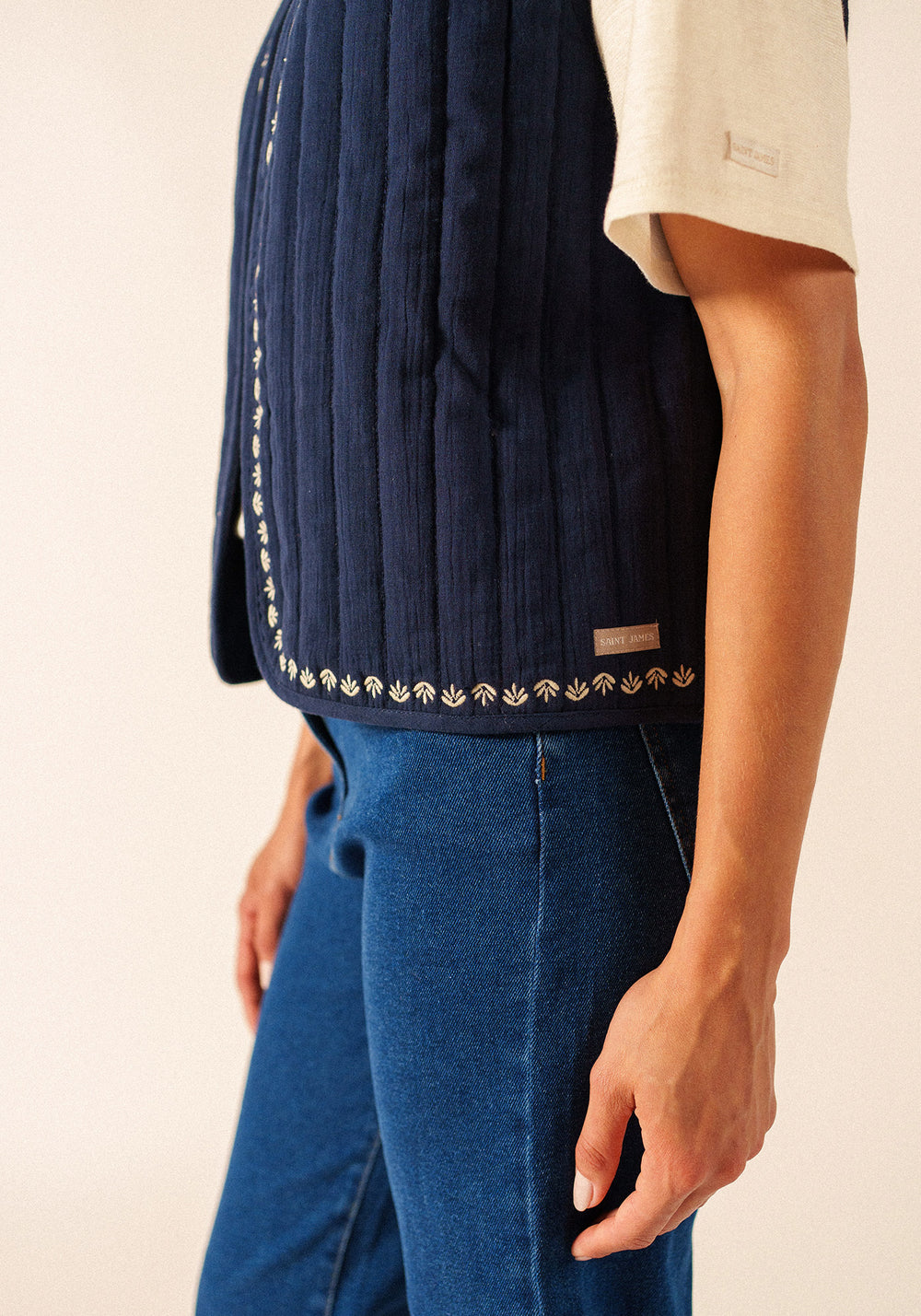 Veste Ste Lily (MARINE/TOILE)