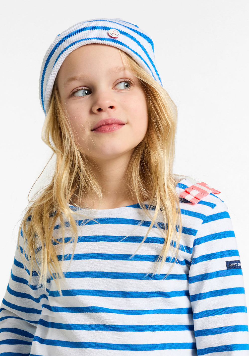 Bonnet enfant x Jacadi (BLANC/BLEU RIVAGE)