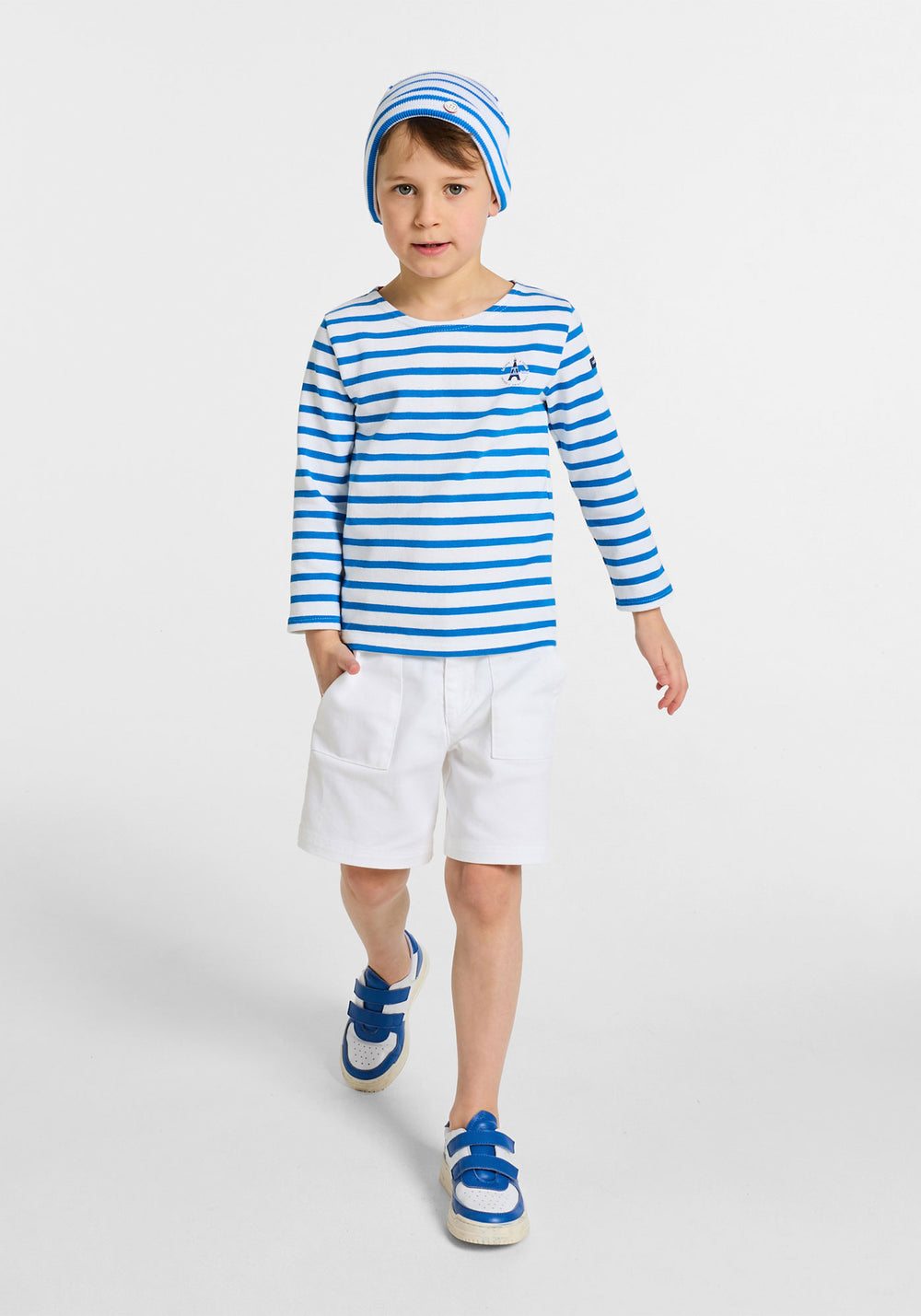 Marinière garçon x Jacadi (BLANC/BLEU RIVAGE)