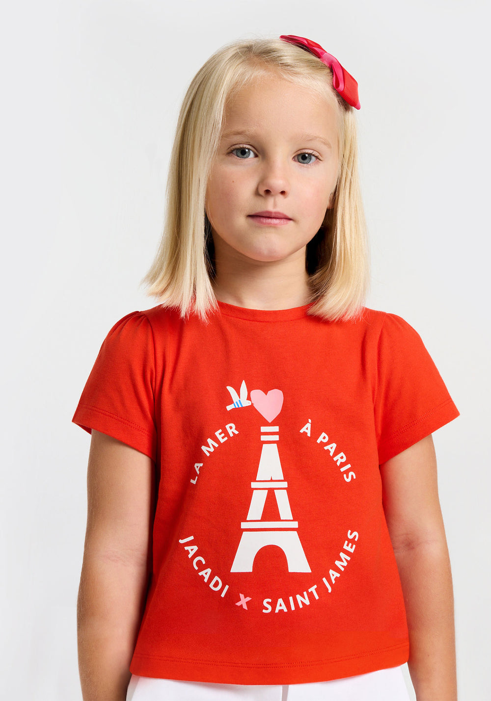 T-shirt fille x Jacadi (ROUGE TOMATE)