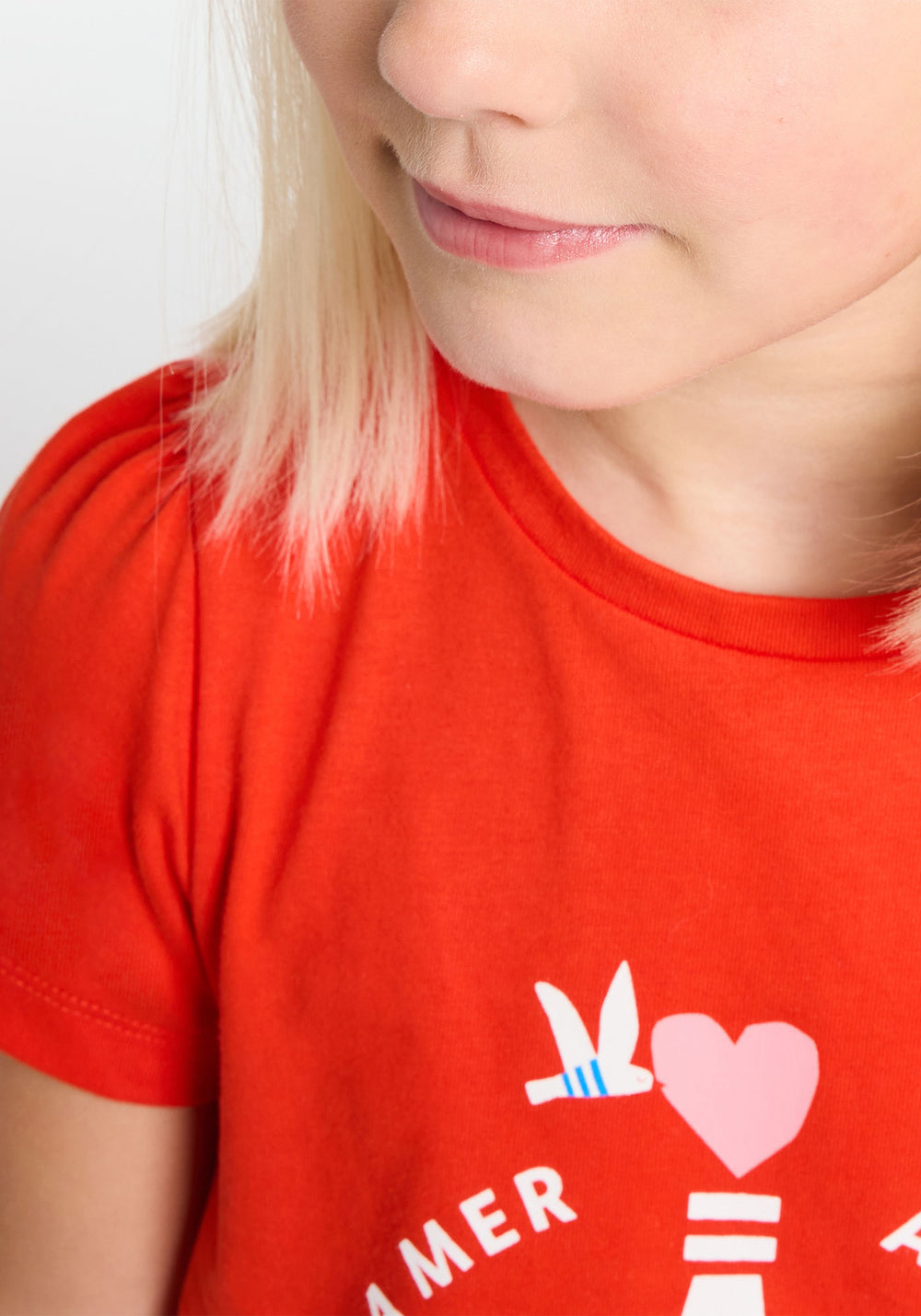 T-shirt fille x Jacadi (ROUGE TOMATE)