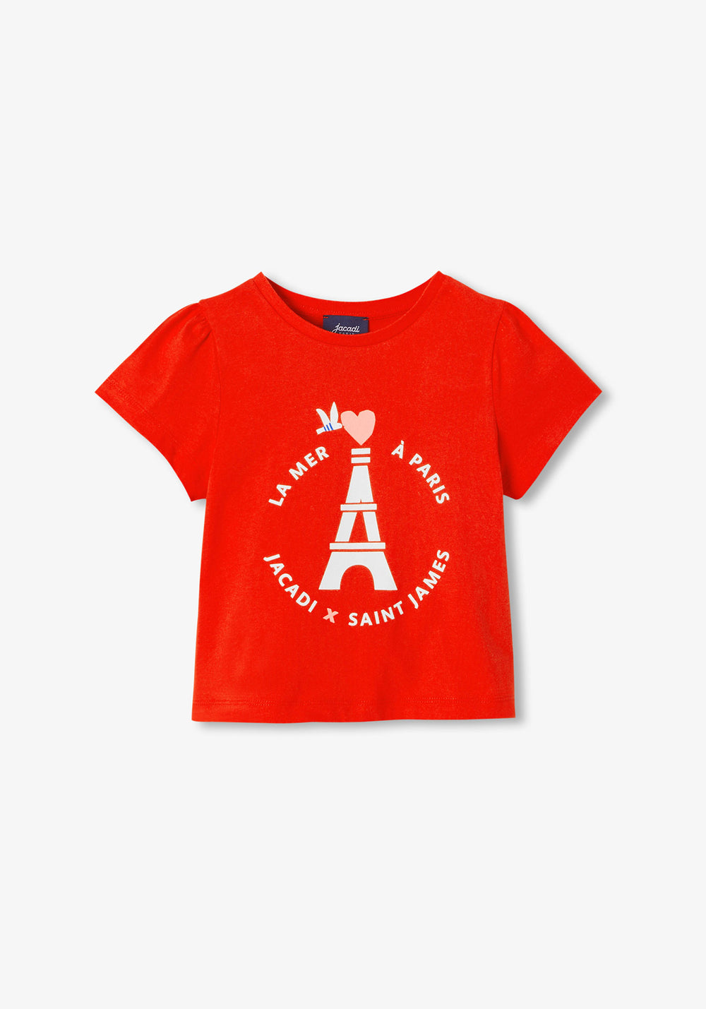 T-shirt fille x Jacadi (ROUGE TOMATE)