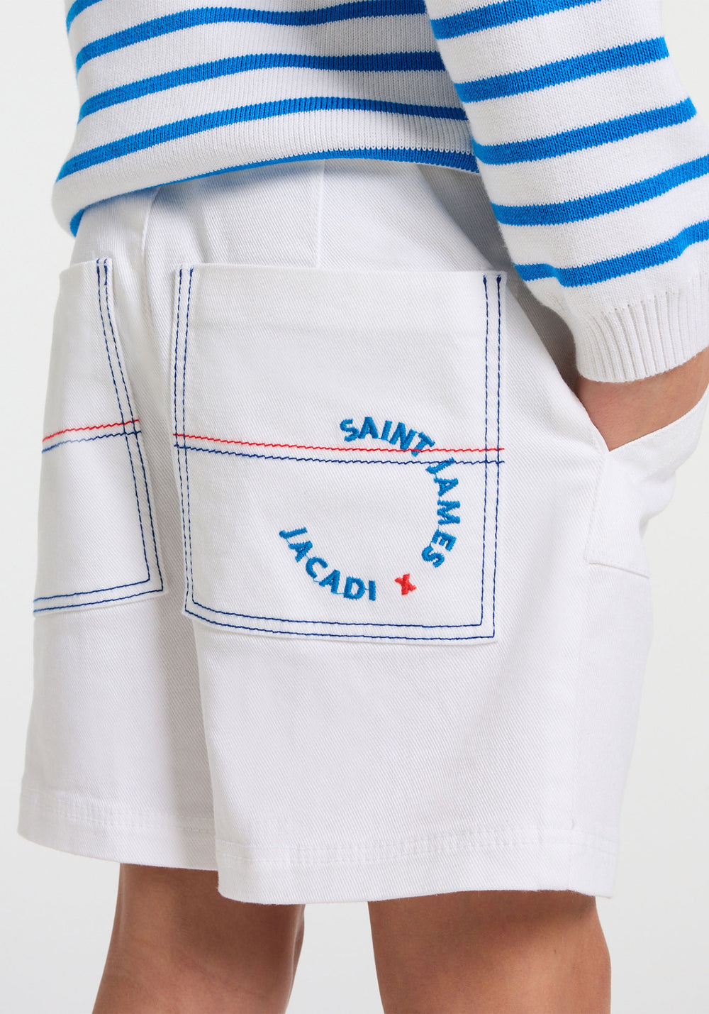 Short garçon x Jacadi (BLANC)