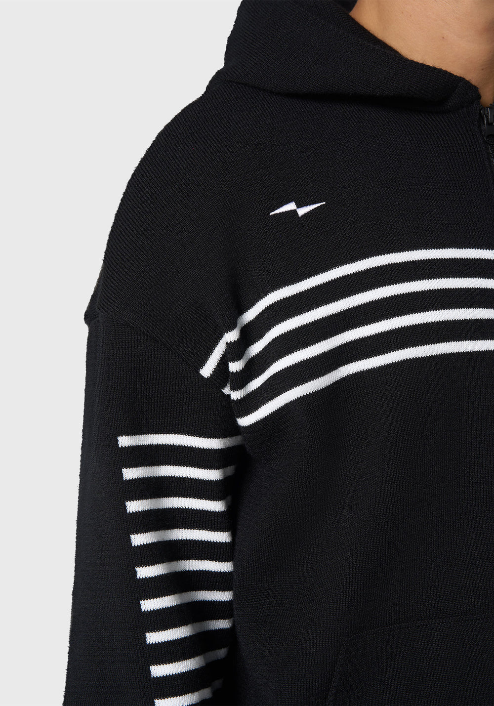 Sweat à capuche Kobourg - SAINT JAMES x AVNIER (NOIR/PHOSPHO)