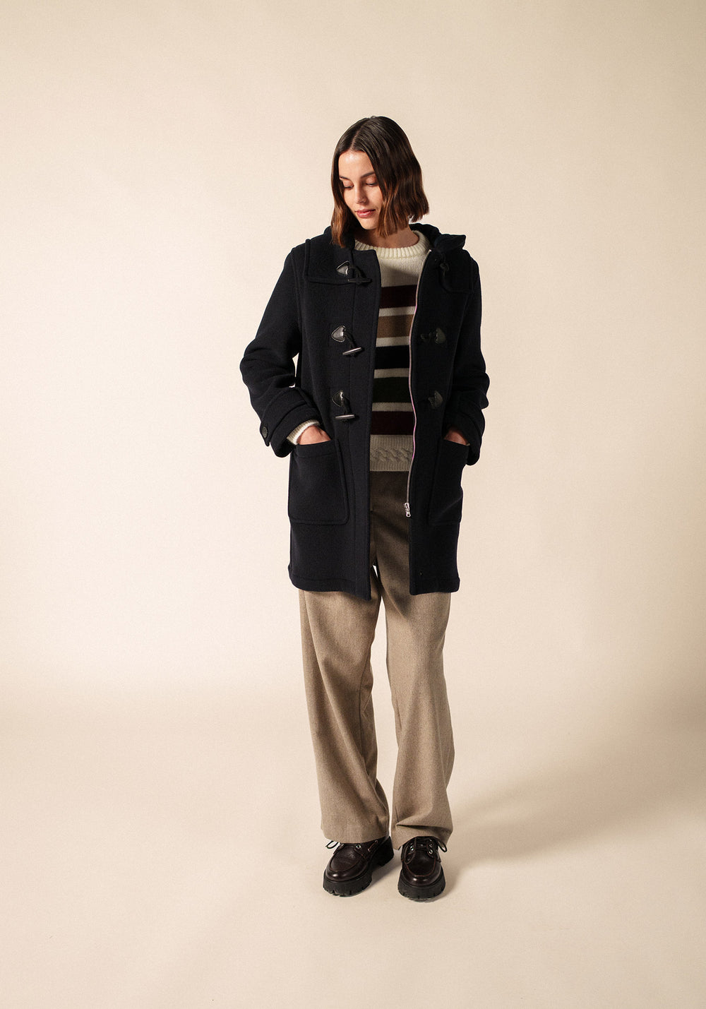 Duffle-coat classique (NAVY)