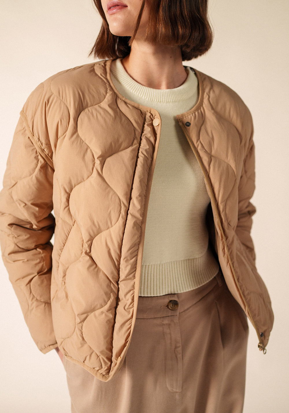 Doudoune Ste Carole (BEIGE FONCE)