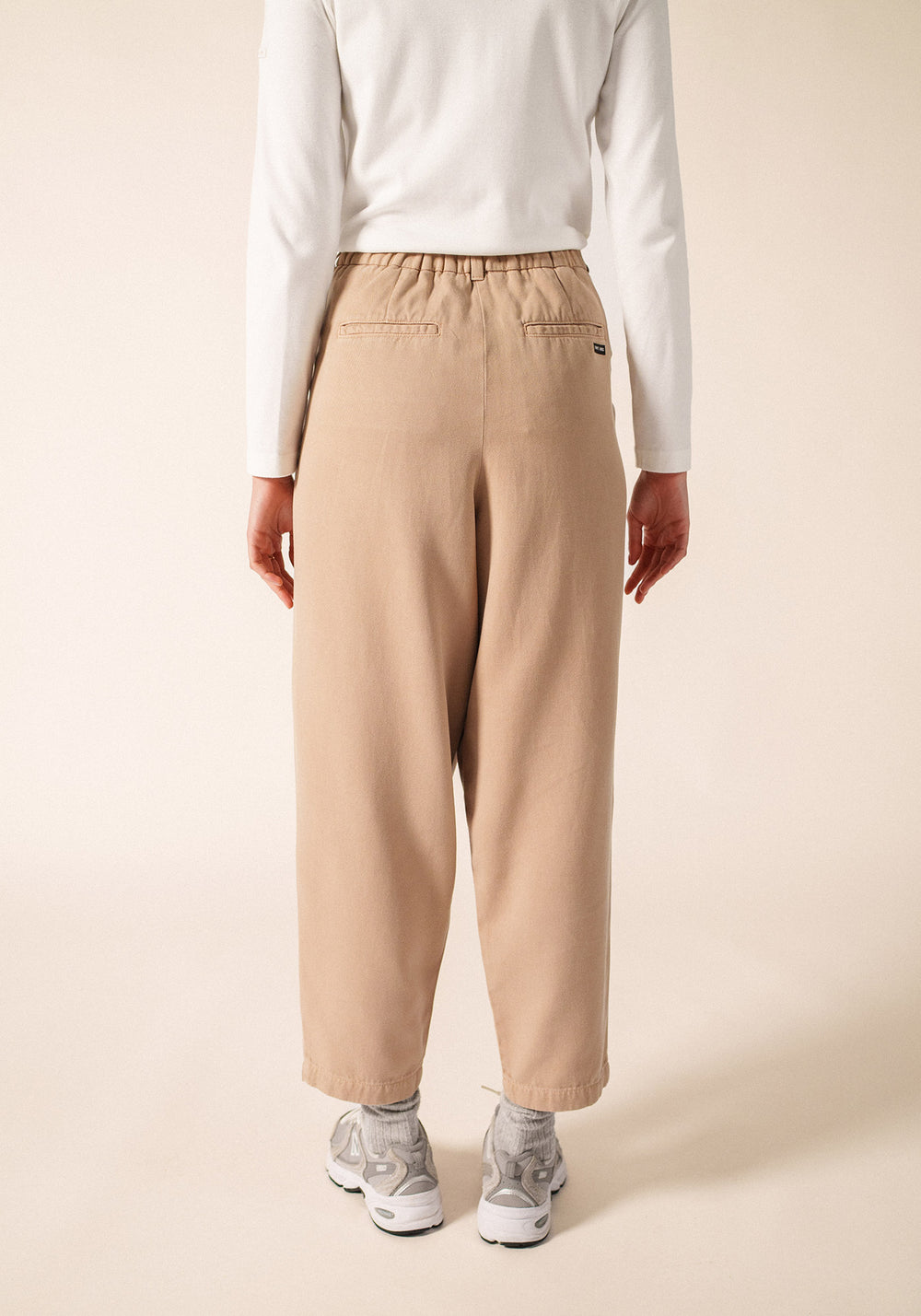 Pantalon Barrel (BEIGE FONCE)
