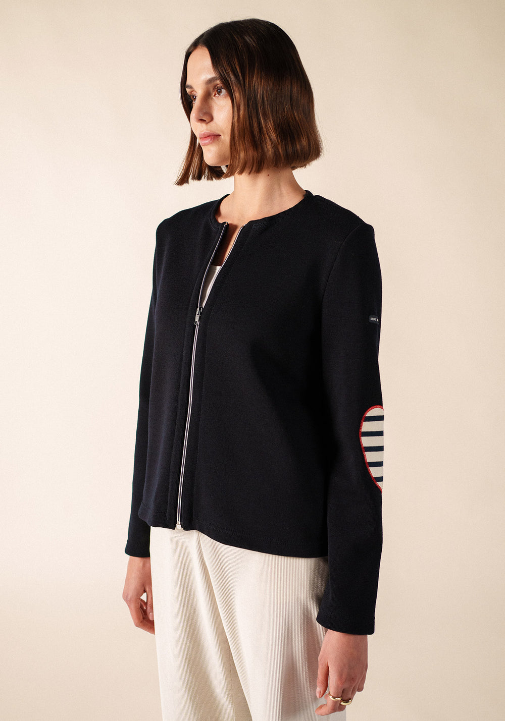Gilet Vaujany (NAVY/ECRU/TULIPE)