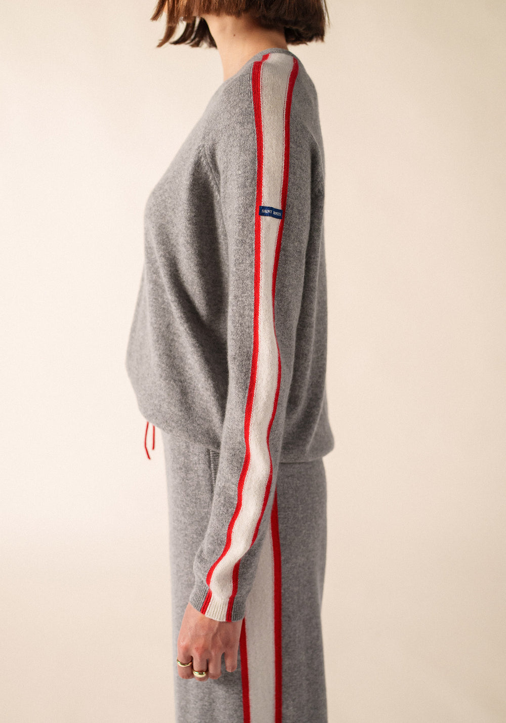 Pull Noosa x Collette Dinnigan (GRIS CHINE/ECUME/TULIPE)