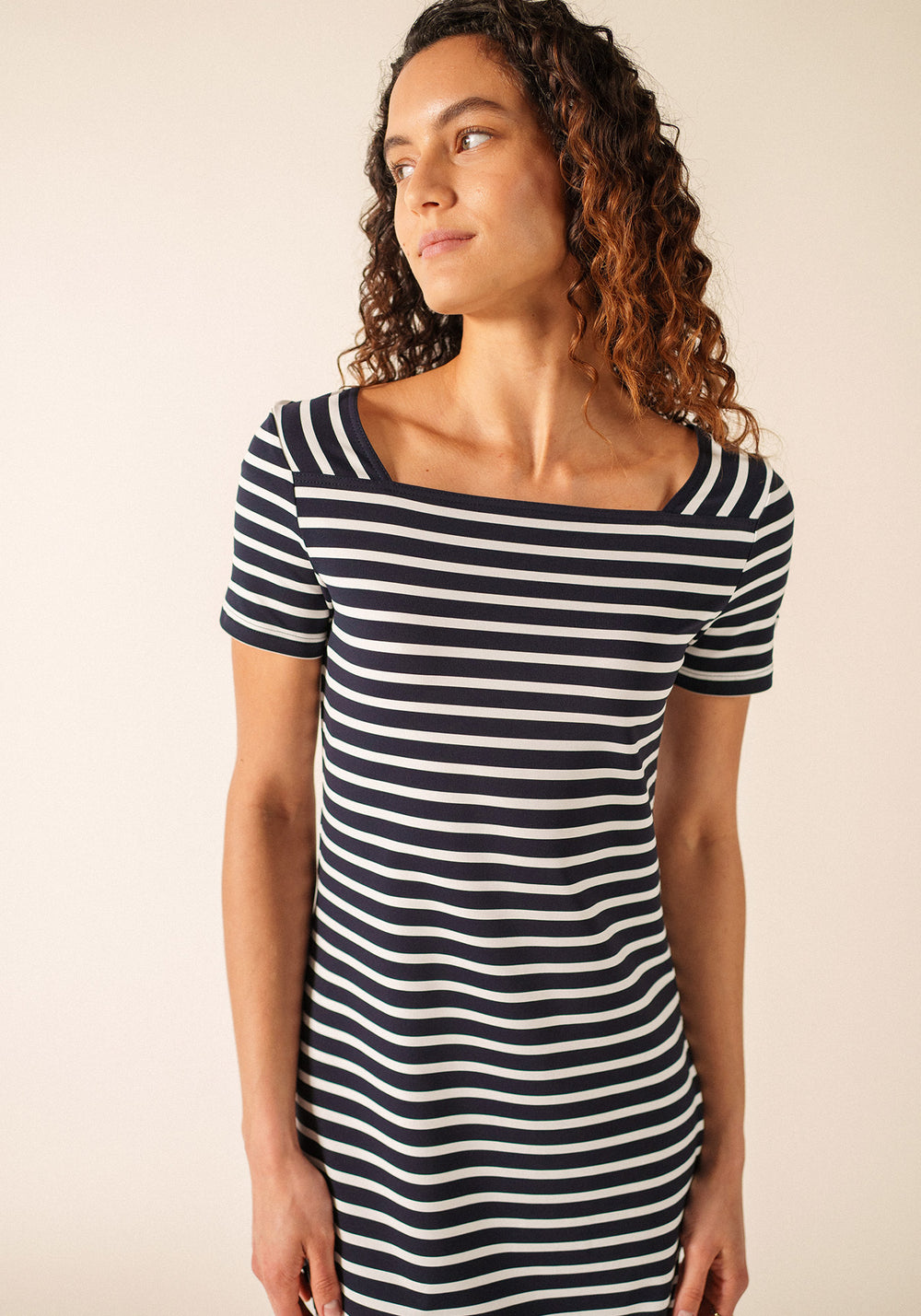 Robe Tolède (NAVY/NEIGE)