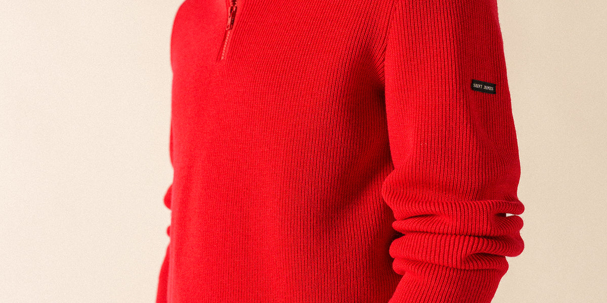 Pull col camionneur Cotentin en maille de laine vierge SAINT
