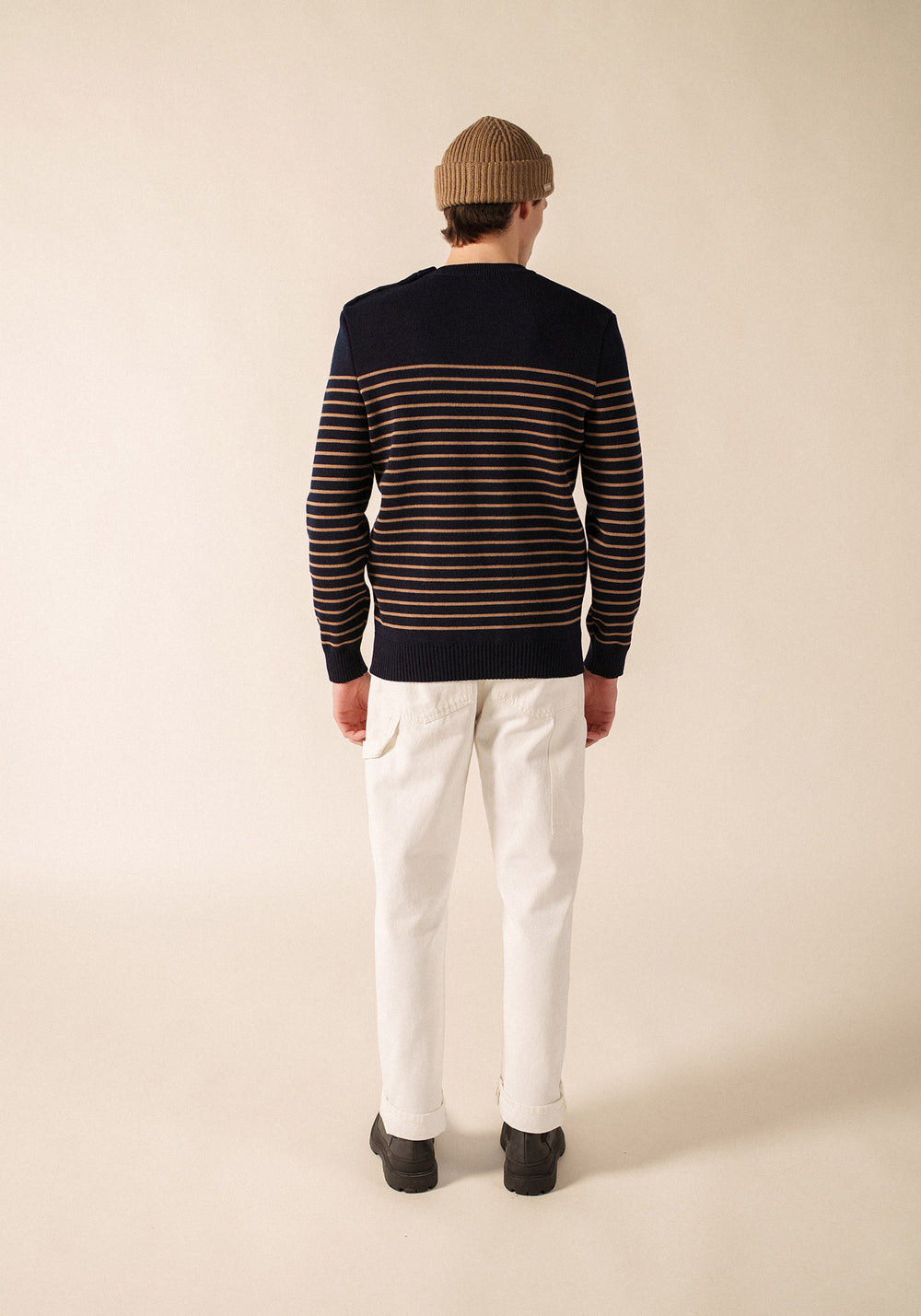Pull marin Binic (MARINE/BEIGE FONCE)