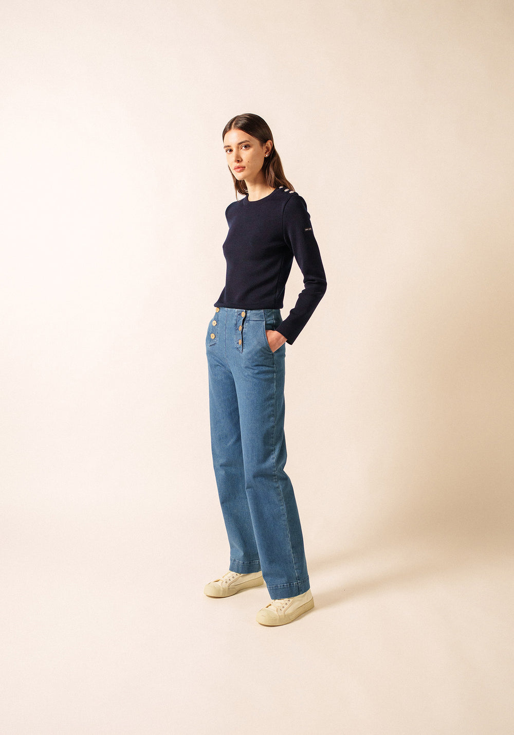 Pull marin Marée (NAVY)