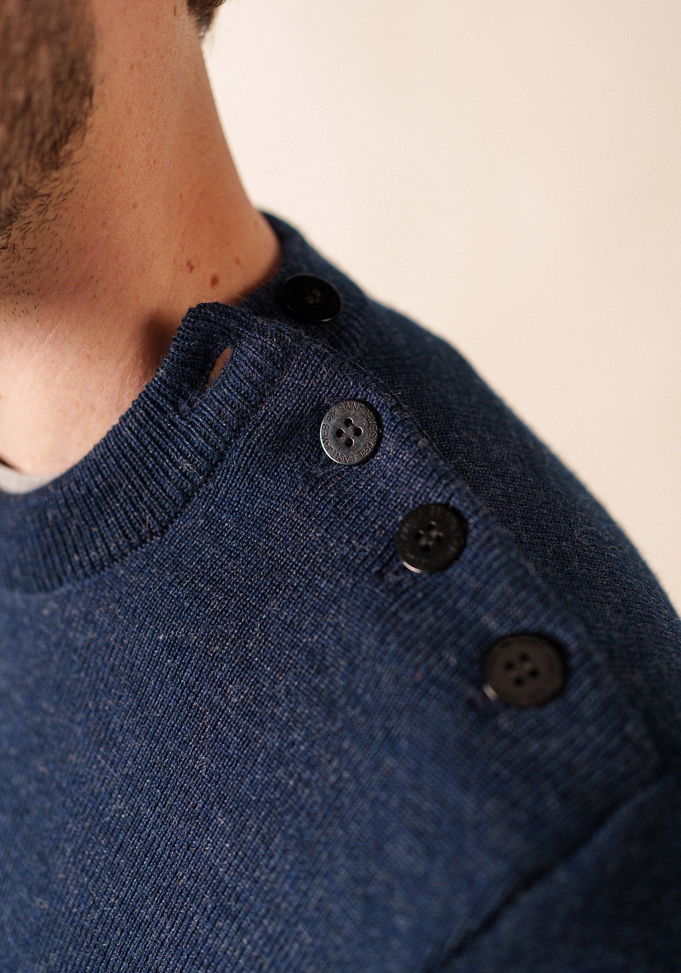 Pull marin Cancale (BLEU CHINE)