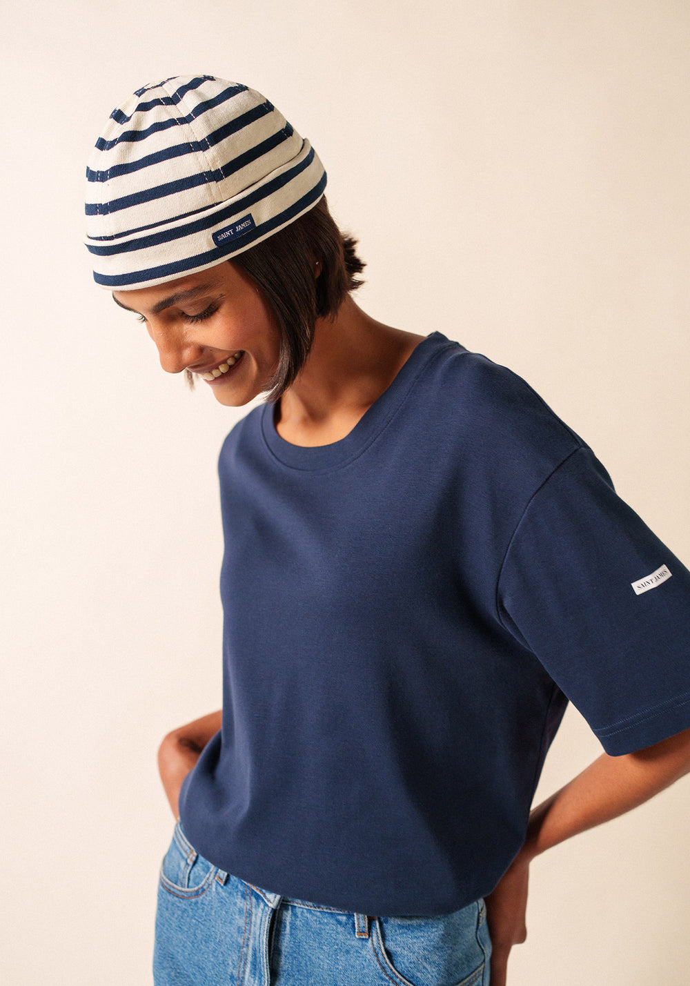 Bonnet Miki Méridien (ECRU/MARINE)