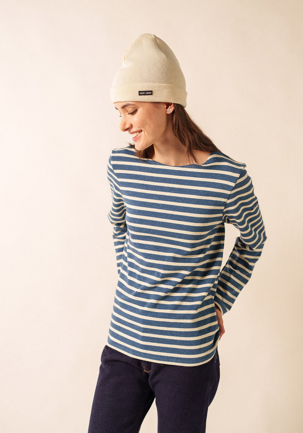 Bonnet de quart uni - en laine (ECRU)