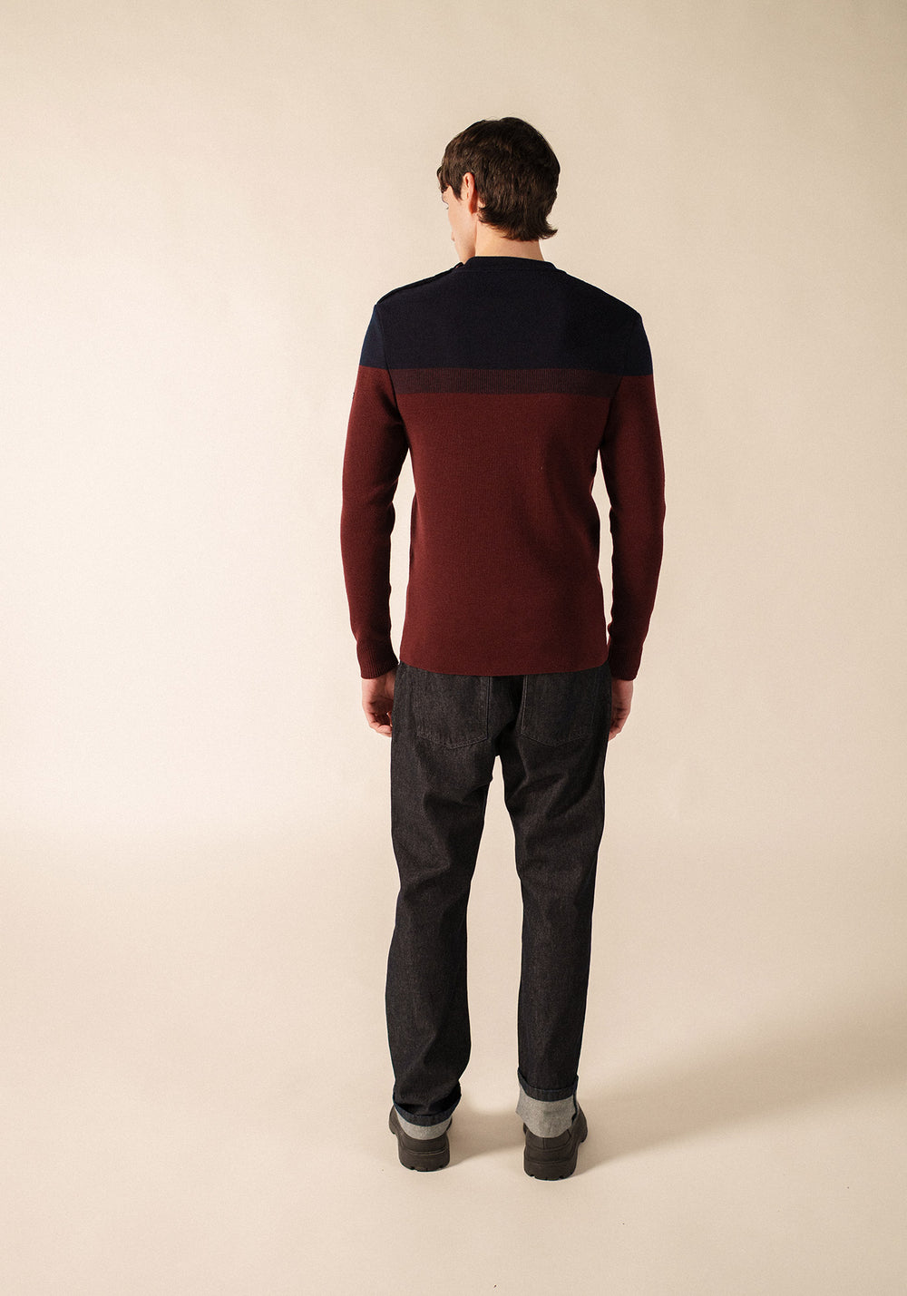 Pull marin Bretagne (TWEED/MARINE)