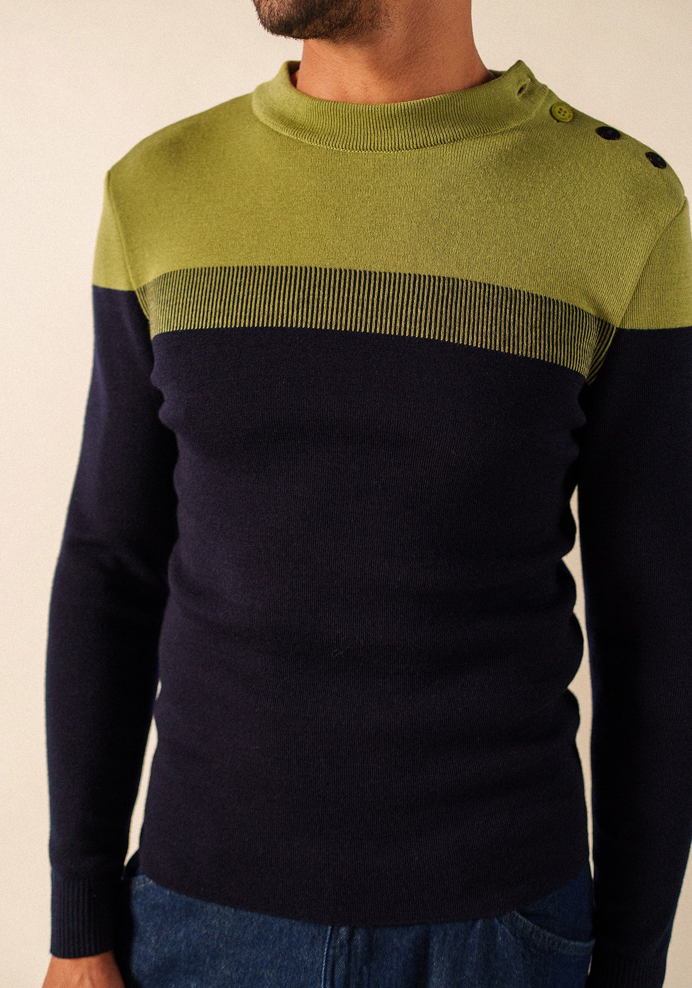 Pull marin Bretagne (MARINE/OIL)