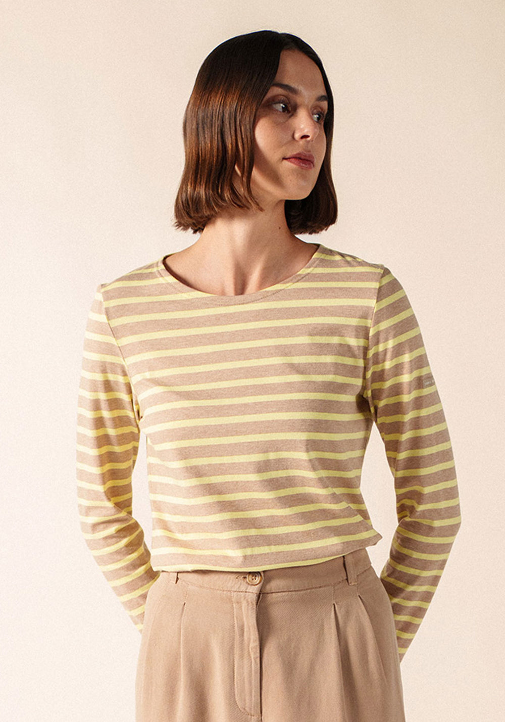 Marinière Minquidame (BEIGE CHINE/AUBE)