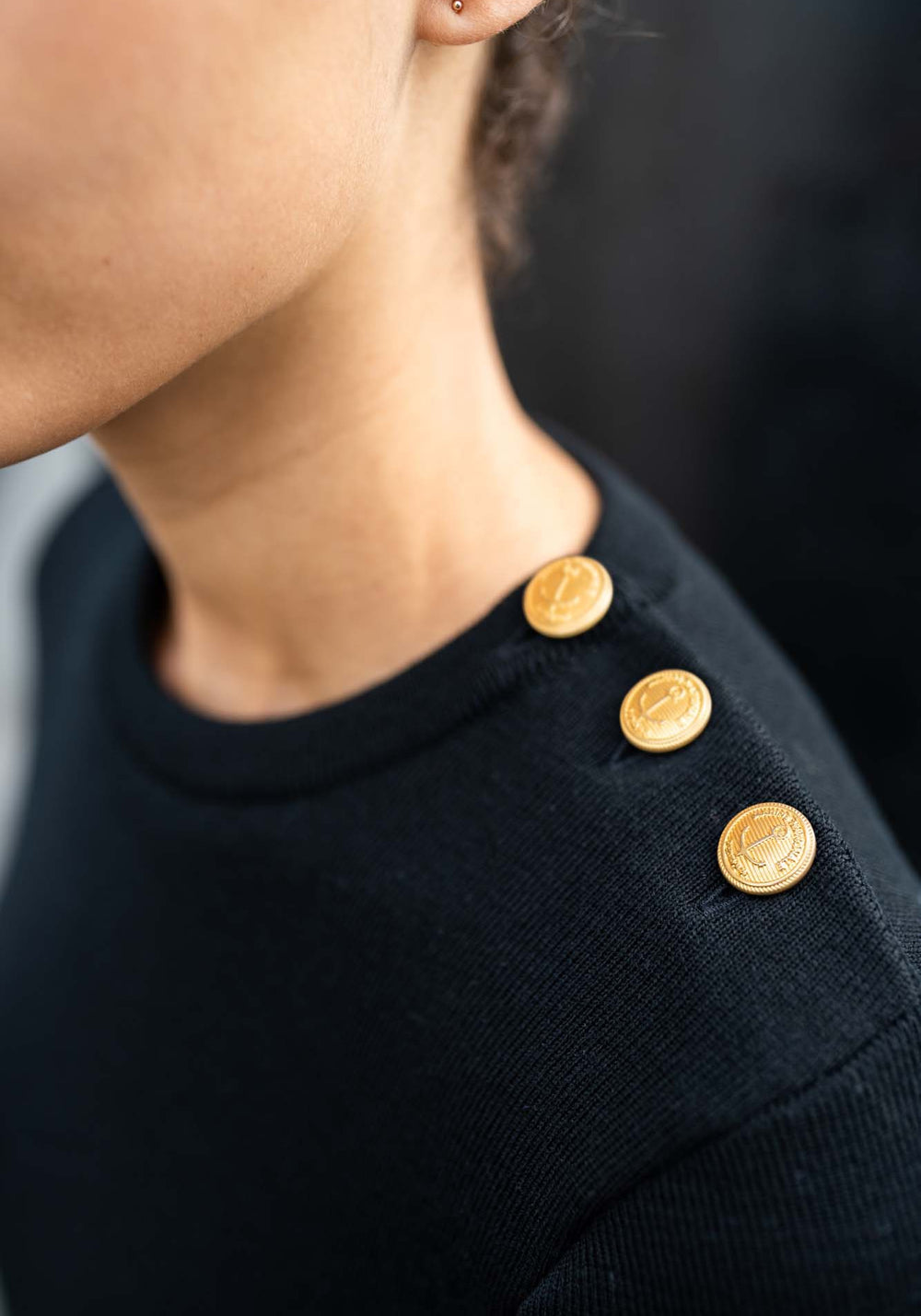 Pull marin Astrolabe x Marine nationale (NOIR)