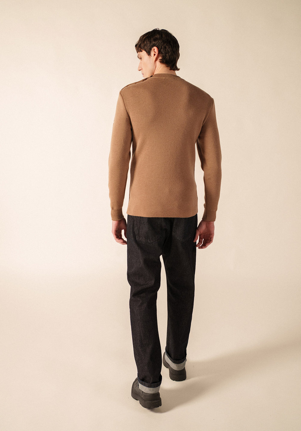 Pull marin Matelot (BEIGE FONCE)