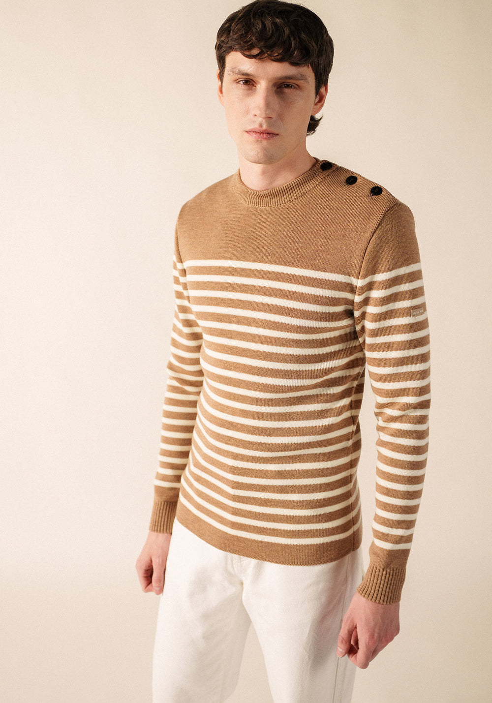 Pull marin Rochefort (BEIGE FONCE/ECUME)