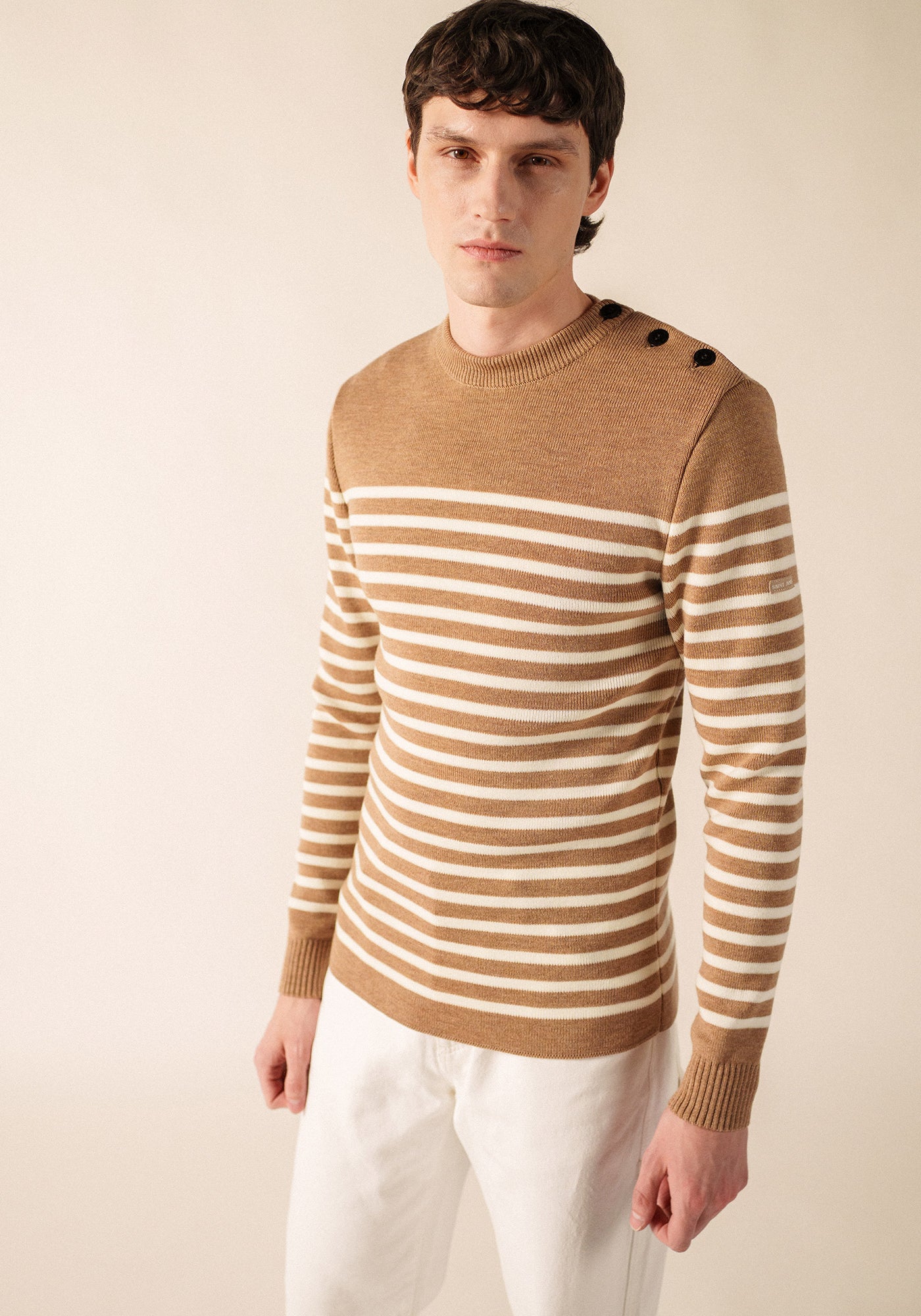 Pull marin Rochefort (BEIGE FONCE/ECUME)
