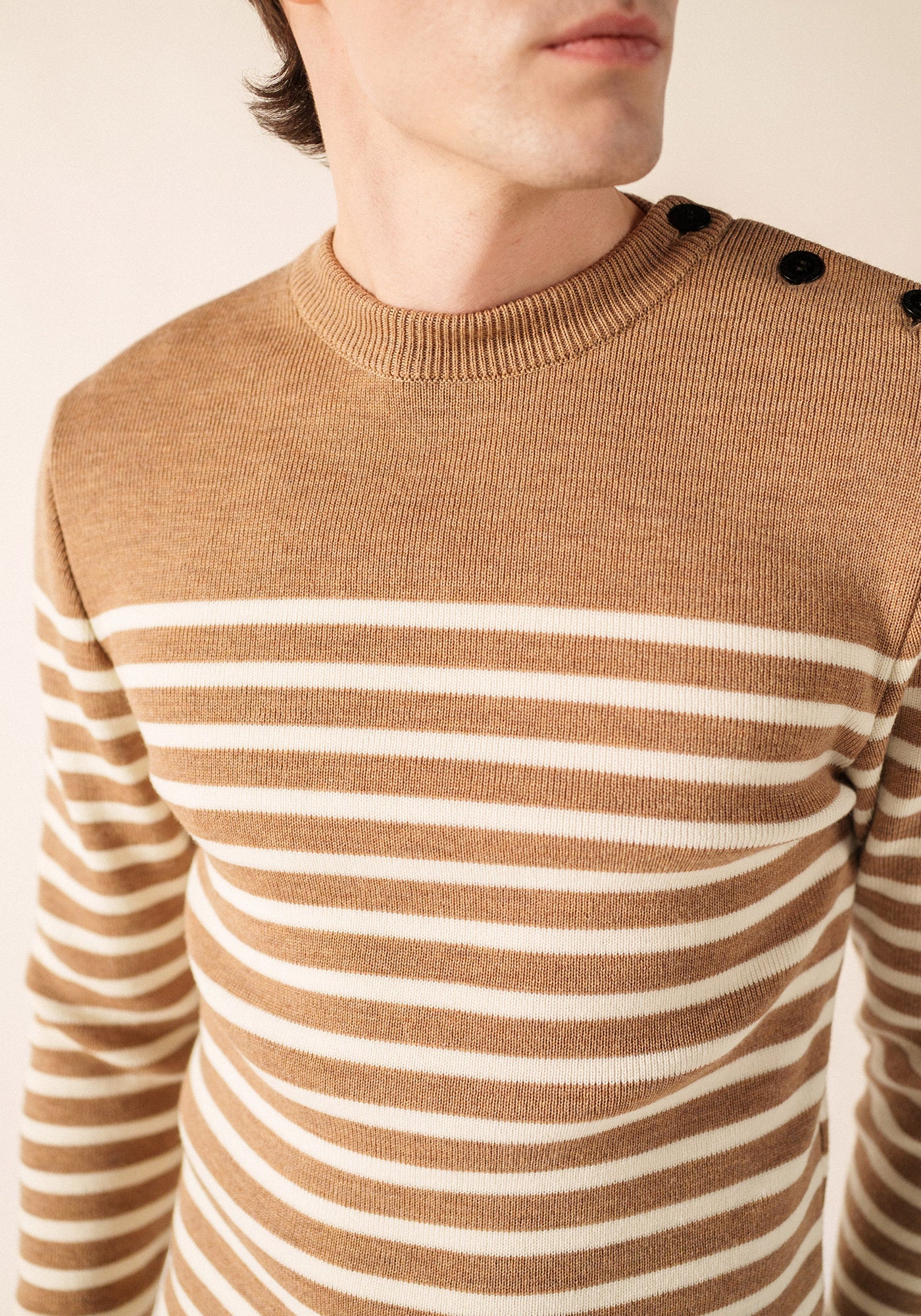 Pull marin Rochefort (BEIGE FONCE/ECUME)